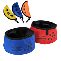 Bol d'eau pliable en tissu Offre Spéciale réutilisable pour chien, accessoires pour animaux de compagnie, nœuds pour chiens