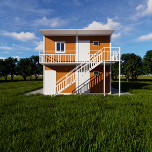 Maisons modulaires préfabriquées à deux étages, neuves, détachables, en kit, à vendre, bureaux, écoles, maisons temporaires préfabriquées - Product Image 2
