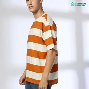 T-shirts pour hommes de style personnalisé, impression numérique de bonne qualité, col rond, manches courtes, coupe régulière, coton/fibre de bambou, respectueux de l'environnement - Product Image 5