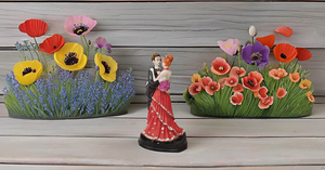 Modern Style Handmade Resin Couple Statues Home Decor Living Room Bookshelf Figurines for Wedding Birthday Diwali Gifts - Product Image 3