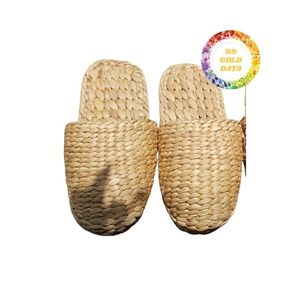 Trendy Handmade Water Hyacinth <b>Slipper</b> Vietnam Craft Eco Design Comfortable Home Footwear Great Choice For Summer - Product Image 4