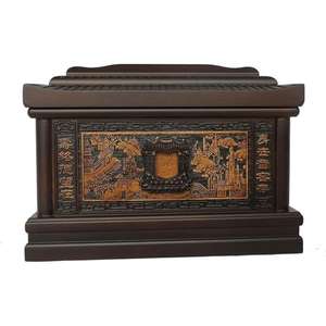 Solid <b>Wood</b> Luxury Funeral Memorial Cremation <b>Urns</b> <b>for</b> Human <b>Ashes</b> Decorative <b>Urns</b> Box and Casket Burial <b>Urn</b> <b>for</b> Adults - Product Image 4