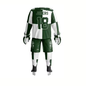 Uniforme de hockey sobre hielo de alta calidad, transpirable, de secado rápido, que absorbe el sudor, logotipo personalizado y nombre del equipo, Impresión de poliéster ligero - Product Image 3