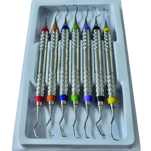 Instrumentos quirúrgicos dentales Gracey Curettes Set 1/2-13/14 CNC Diseñado Diamond Sand Coated Dental Periodontal Instruments - Product Image 3