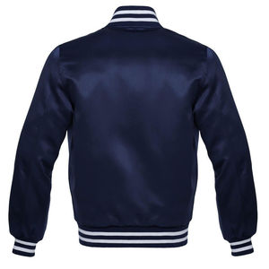 Silk Satin Sleeves Custom Letterman Bomber <b>Jacket</b> With Blend of Super Soft Fabric Lining Warm Quilted Lining <b>Jacket</b> for <b>man</b> - Product Image 2