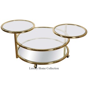 Muebles decorativos para el hogar para sala de estar, mesa central y mesa auxiliar con pegatina de esmalte personalizada, suministros de aspecto admirable aplicados - Product Image 6