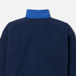 Sweat-shirt pour garçons en polaire avec design tendance, blocs de couleur, logo personnalisé, poches zippées et col montant - Product Image 5