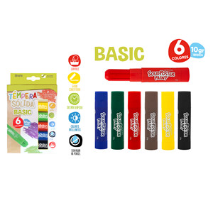 Tinta unita Tempera 6U arte di base forniture colori di base per progetti creativi - Product Image 1