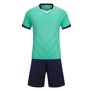 Ensemble de maillots de football personnalisés pour équipe, club, nom personnalisé, impression par transfert thermique, unisexe, col en V, manches courtes, respirant - Product Image 1