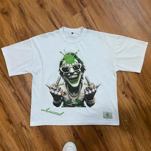 Speedy Industry 100% algodón 280 GSM camiseta de gran tamaño de secado rápido DTG impresión sólido de punto bajo MOQ envío rápido OME para - Product Image 1