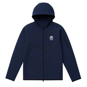 Chaqueta con Capucha y Cremallera Completa Windrunner de Forro Polar Técnico para Hombre, Obsidiana, Ligera, Cálida, Ropa Deportiva de Entrenamiento, Ropa Deportiva Premium - Product Image 1