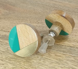 Natural wooden elegant knob pull cabinet drawer for home dresser door cabinet furniture decorative <b>kitchen</b> wardrobe handle knobs - Product Image 5