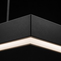 Luminaire suspendu linéaire LED pour salle de formation, 1800 mm, luminaire suspendu LED pour bureau, cadre en aluminium