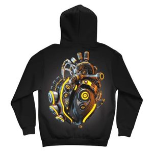 Sweat à capuche en polaire léger de haute qualité pour homme, coupe classique, hiver, polyester/coton, sublimation, uni, teinture unie, respirant - Product Image 5