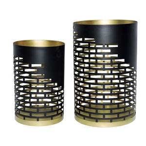 Iron Metal Hurricane Candle Holders Unique <b>Lanterns</b> and Jars for Home and Hotel Light Decorative Use - Product Image 2