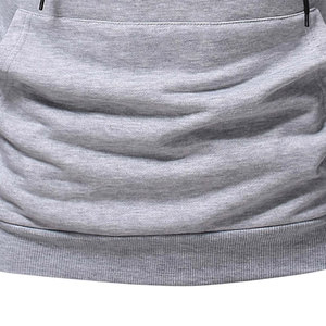 Top qualité polaire à capuche hommes sur mesure Logo polaire à capuche hommes conception Plaid adulte surdimensionné polaire à capuche hommes coton mélangé - Product Image 5