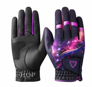 Gants de golf pour hommes en cuir de cabretta doux antidérapant de haute qualité, logo personnalisé, entraînement, gants de golf légers - Product Image 5