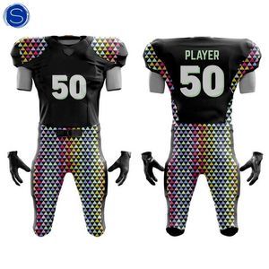Uniforme de football américain Ensemble d'uniformes de football en gros Uniforme d'équipe avec logo imprimé personnalisé Fabriqué au Pakistan - Product Image 5