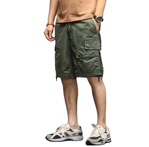Pantalones cortos Cargo de algodón de producto Premium para hombre, informales, con múltiples bolsillos, de secado rápido, transpirables, de talla grande, cintura media con logotipo 2026 - Product Image 2
