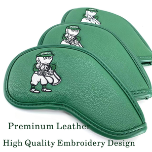 High Quality Custom <b>Golf</b> <b>Iron</b> <b>Head</b> <b>Cover</b> Set Soft PU Leather Embroidered <b>Head</b> <b>Covers</b> - Product Image 3