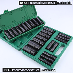 طقم مفتاح ربط هوائي/كهربائي ممتد مكون من 20 قطعة، محرك سداسي 1/<span class=keywords><strong>2</strong></span> بوصة، قابل للتخصيص حسب الطلب، أدوات إصلاح السيارات للاستخدام الشخصي - Product Image 4