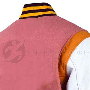 Veste de baseball universitaire pour l'automne-hiver 2025, manches longues régulières, laine/cachemire, séchage rapide, rembourrage en coton de haute qualité - Product Image 6