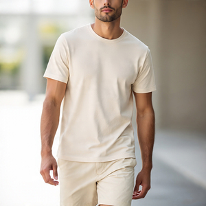 <b>Men's</b> Solid High Quality Crew Neck T-Shirt and <b>Cycling</b> <b>Shorts</b> Set Two Piece Lightweight Quick Dry Summer Spring - Product Image 3