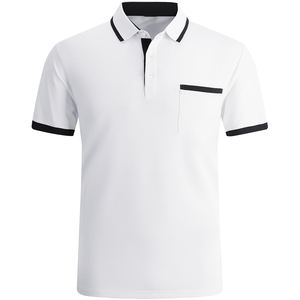 เสื้อโปโลสำหรับผู้ชายเสื้อแขนสั้นคอปกแบบ3D เสื้อยืดทำงานลำลองผ้าคอตตอน100% ดีไซน์ใหม่ - Product Image 6