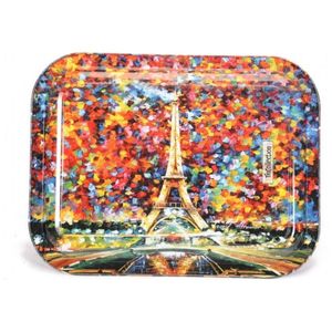 Afremov Paris 233x307mm Plateau de service décoratif rectangulaire moderne Plateau en bois fantaisie pour plateaux de service - Product Image 2