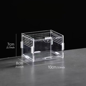 Enclos personnalisé pour araignée sauteuse, enclos pour tarantule, acrylique, transparence totale, terrarium pour insectes (mini magnétique) - Product Image 2