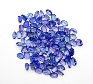 พลอยแทนซาไนต์ธรรมชาติทรงรีขนาด5x7มม. สำหรับทำเครื่องประดับหินคุณภาพสูงปรับเทียบแทนซาเนียโดยผู้ค้าส่งชาวอินเดีย - Product Image 2