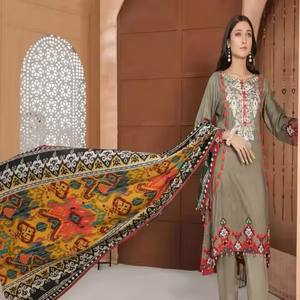 ชุดสูทชาลวาร์คาเมซถักลายสำหรับเจ้าสาวอินเดียเป็นมิตรกับสิ่งแวดล้อมลาย2025ออกแบบแบบดั้งเดิมสำหรับงานแต่งงานแบบซักได้ - Product Image 4