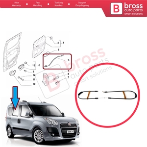 BDP1033 Right Sliding Door Outer <b>Lock</b> Release <b>Cable</b> for Doblo MK2 263 Combo 51892696 - Product Image 5