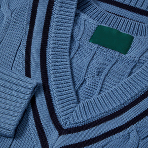 Spring Winter Customized Fashion Cabel Knit <b>Cricket</b> <b>Sweater</b> 100% Cotton Fleece Plain Cabel Knit <b>Cricket</b> <b>Sweater</b> - Product Image 4
