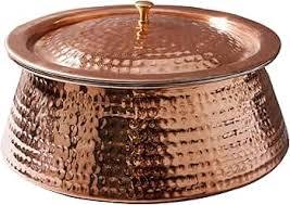 Juego Handi martillado de cobre puro Premium con forro de hojalata, utensilios de cocina tradicionales para servir y cocinar, juego de regalo de vajilla elegante - Product Image 2