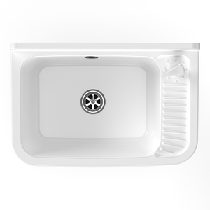 Lavello da Cucina Mongardi 50L X in Resina Multiuso, Montaggio a Parete, Resistente agli Acidi per Uso Interno ed Esterno, Include Rubinetto e Dispenser - Product Image 2