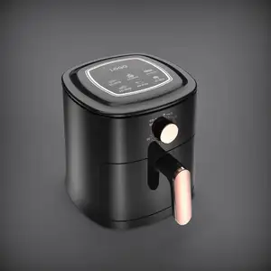 Air Fryer listrik PTFE bulat Tecno Spark 5 Air Fryer tanpa minyak Non penggorengan dalam listrik gratis suku cadang, pemasangan di tempat