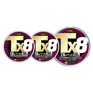 สายเบ็ดตกปลา DUEL Tx8 200-300 ม. (รุ่น: 0.6/0.8/1/1.2/1.5/2/2.5/3/4/5/6/8) - Product Image 1
