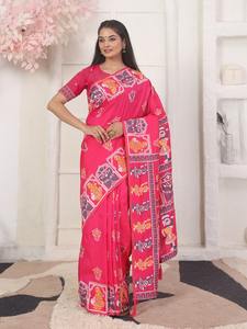 Magnifique sari en mélange de soie lourde pour la vente en gros de vêtements indiens et pakistanais - Product Image 4