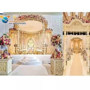 Decoración de Mandap para Ceremonia de Boda Hindú, Decoración Real para Bodas, Mandap de Vidhi en FRP, Fascinante Decoración de Mandap para Bodas Indias - Product Image 1