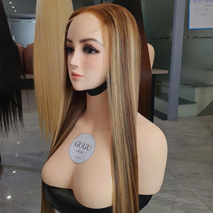 Pelucas de cabello humano 30 pulgadas doble dibujado 100% proveedor de cabello vietnamita crudo Ombre resaltar 613 Color hueso recto cabello vietnamita - Product Image 2