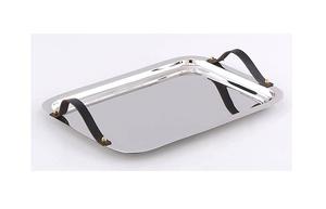 Plateau de service en acier inoxydable argenté de forme ovale avec plateau de collations de chocolats de haute qualité pour les meilleures ventes à bas prix - Product Image 6