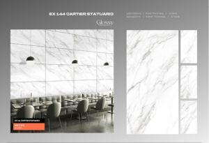 Polished Gloss Finish 60x120cm White in Gray Vein Statuario Carrara Porcelain GVT PGVT Glazed Vitrified <b>Tiles</b> Perfect for Homes - Product Image 5