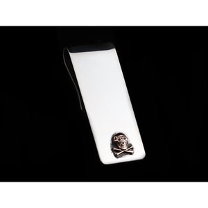 14K Skull Money Clip, Dos Vías - Product Image 2