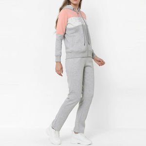 Survêtement Femme 100% Coton Polaire Impression Personnalisée Survêtement Fermeture à Glissière Dernière Mode Survêtement Haute Qualité - Product Image 2