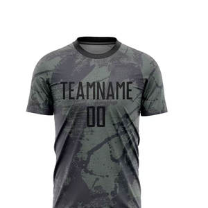 เสื้อฟุตบอลแขนสั้นรุ่นใหม่ล่าสุดปี 2025 ดีไซน์ทันสมัย พิมพ์ลายแบบรีดร้อน ระบายอากาศได้ดี แห้งเร็ว ต้านเชื้อแบคทีเรีย รับผลิตแบบ OEM - Product Image 4