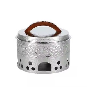 Casseroles rondes en métal aluminium tendance de l'industrie Hotpot Royal Wedding Décoratif Pots de service alimentaire Pots chauds pour desserts - Product Image 1