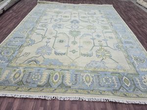 Customizable Traditional Oushak Indian <b>Rug</b> <b>Runner</b> Handmade New Wool Hallway Carpet 3x10 3x15 5x8 6x9 7x10 8x12 Sizes Abstract - Product Image 3