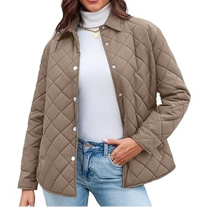 Oversized High Quality Eco-Friendly Waterproof <b>Quilted</b> Jackets <b>Double</b> Breasted Closure Warm Insulated <b>Quilted</b> Jackets Breathable - Product Image 4