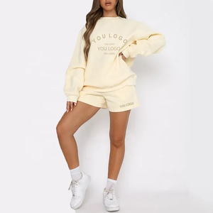 Conjunto de Sudadera de Invierno para Mujer de Alta Calidad, Chándal de Dos Piezas, 100% Algodón Felpa, OEM - Product Image 3